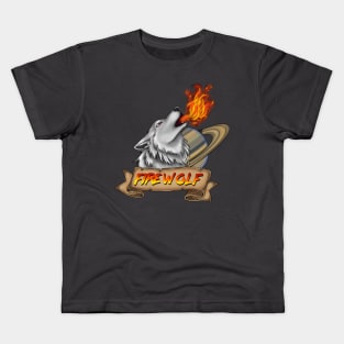 Fire Wolf Logo Kids T-Shirt